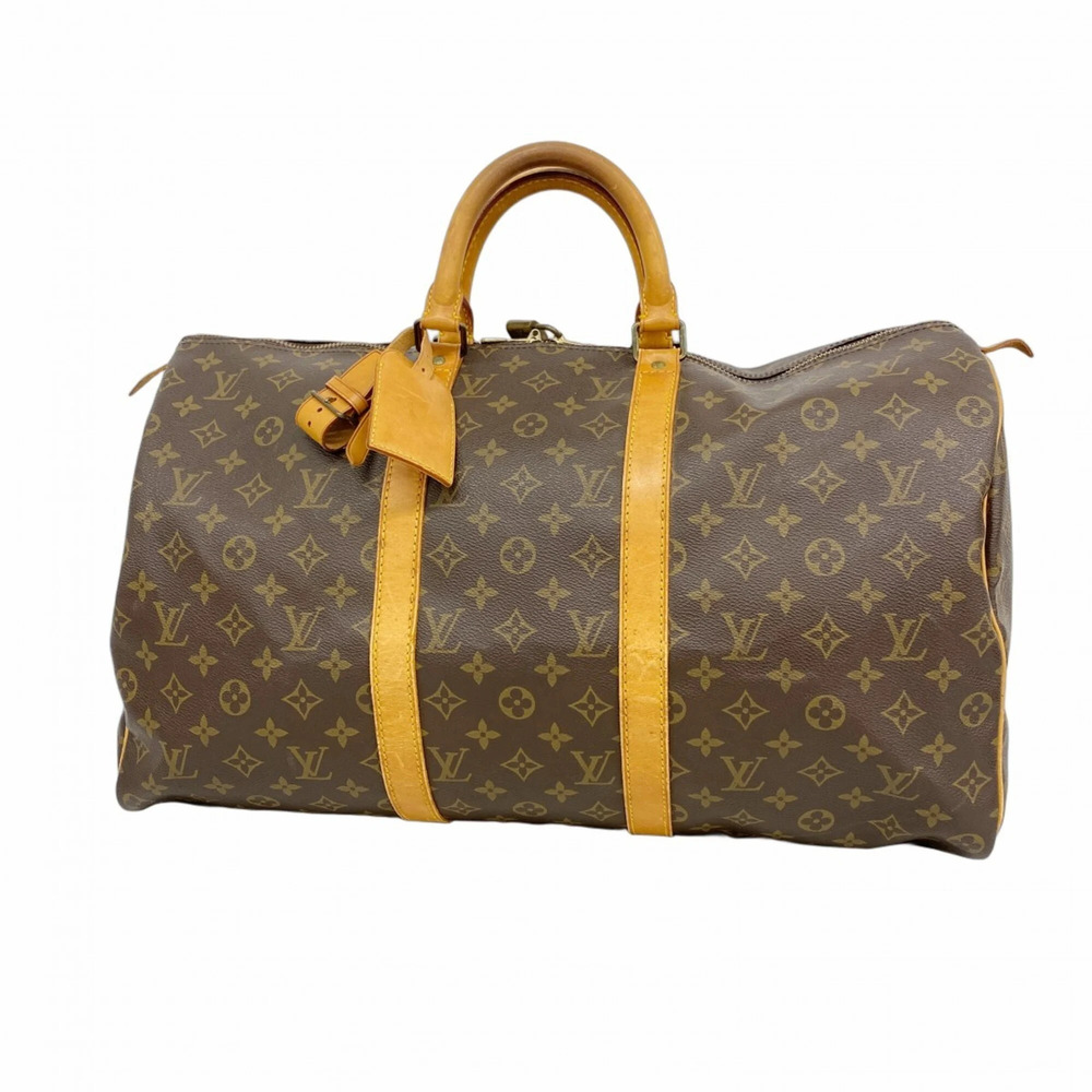 LOUIS VUITTON Brown Monogram Keepall 50 Boston Bag - Picture 1 of 11
